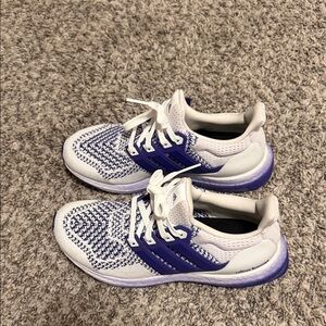Adidas White and Purple Ultra Boost
